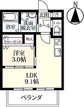 末広アリーナ 202 ｜ 佐賀県佐賀市末広1丁目（賃貸アパート1LDK・2階・31.88㎡） その2