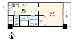 タケダビル2 1DKの間取図画像