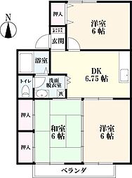 ライフステージNo.1 3DKの間取図画像