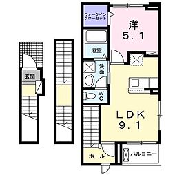 シャルモントゥ3 1LDKの間取図画像