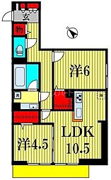 間取図画像 2LDK