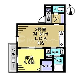間取図画像 1LDK