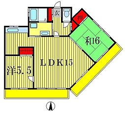 間取図画像 2LDK