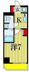 S-RESIDENCE松戸 1Kの間取図画像