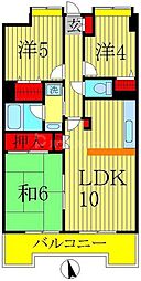 INSURANCEBLDG.V 3LDKの間取図画像