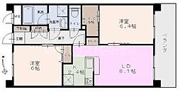 OASISE 2LDKの間取図画像