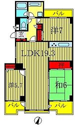間取図画像 3LDK