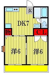 間取図画像 2DK