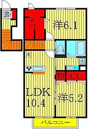 間取図画像 2LDK