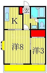 間取図画像 2K
