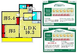 Istana Kashiwa 2LDKの間取図画像