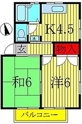 間取図画像 2DK