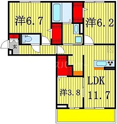 間取図画像 3LDK