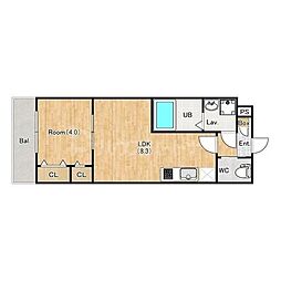 間取図画像 1LDK