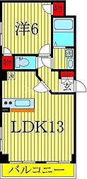 トレランス 1LDKの間取図画像