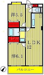 東和ビル 2LDKの間取図画像