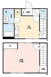 ヴィッラホーム九番館 1DKの間取図画像
