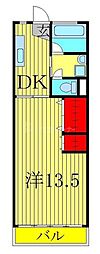 千代田ハイツ 1DKの間取図画像