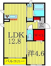 レジェンド柏 1LDKの間取図画像