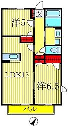 ファミール 2LDKの間取図画像