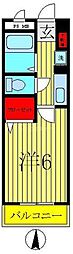MaisondePresident 1Kの間取図画像