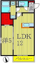 アネーロ・チヨ 1LDKの間取図画像