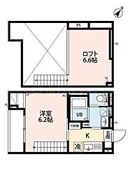 Relier北柏 1Kの間取図画像