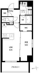 アーバンパーク綾瀬WEST 1LDKの間取図画像