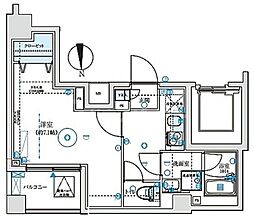 プレニーズ五反野MAXIV 11階1Kの間取り
