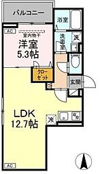 間取図画像 1LDK