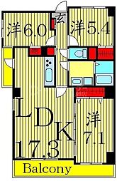 間取図画像 3LDK