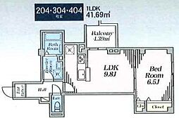 間取図画像 1LDK