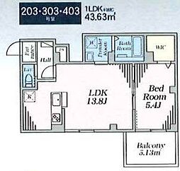 間取図画像 1LDK