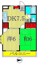 間取図画像 2DK