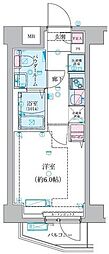 ジェノヴィア堀切菖蒲園 1Kの間取図画像