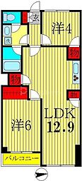 ロイヤルハイム 2LDKの間取図画像