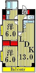 SPRINGCOURT 2LDKの間取図画像