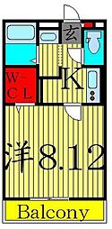 Sunmallyuugi5 1Kの間取図画像