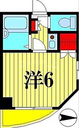 エーデルブルーメオオニ 1Kの間取図画像