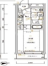 REGOLITH KITAAYASE annex 1Kの間取図画像