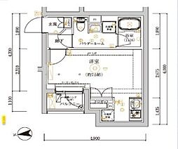REGOLITH KITAAYASE annex ワンルームの間取図画像