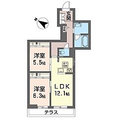 物件の間取り