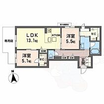 大阪府堺市西区鳳北町４丁（賃貸マンション2LDK・1階・64.80㎡） その2