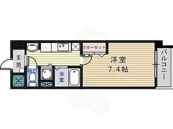 大阪府堺市中区東山(賃貸マンション1K・2階・24.94㎡)の写真 その2