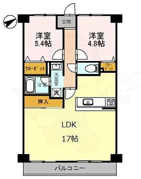 大阪府和泉市伯太町１丁目(賃貸マンション2LDK・2階・58.00㎡)の写真 その2