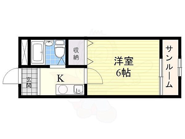 シティハイツ鳳西町 405｜大阪府堺市西区鳳西町１丁(賃貸マンション1K・4階・18.00㎡)の写真 その2