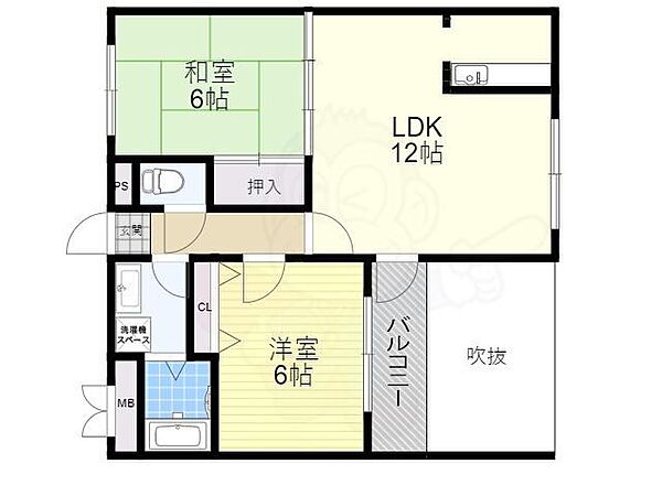 大阪府高石市綾園１丁目(賃貸マンション2LDK・2階・56.69㎡)の写真 その2