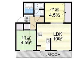 羽衣団地B棟  ｜ 大阪府高石市羽衣２丁目（賃貸マンション2LDK・1階・44.00㎡） その2