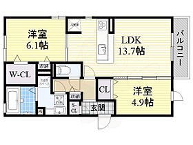 大阪府高石市東羽衣６丁目3番34号（賃貸アパート2LDK・1階・60.00㎡） その2