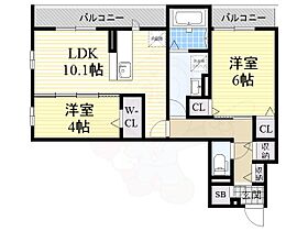 大阪府泉大津市河原町1番28号（賃貸アパート2LDK・3階・54.35㎡） その2